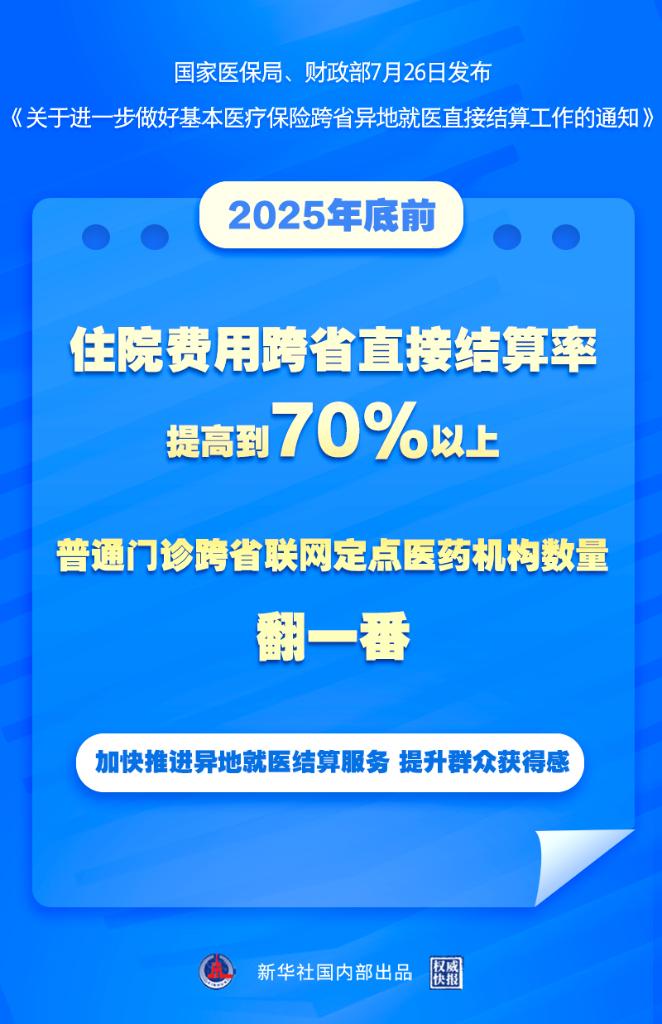 两部门进一步推动跨省异地就医直接结算工作